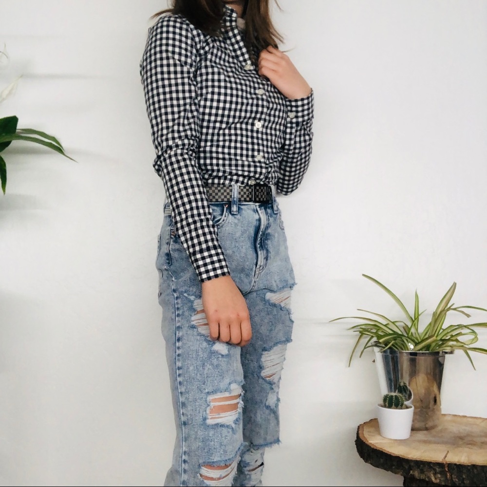 Banana Republic Checked Blouse